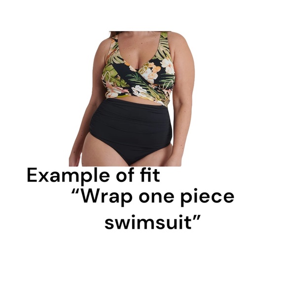 BNWT Everyday Sunday Plus Size “Wrapped One Piece” Women’s Swimwear - Picture 5 of 7